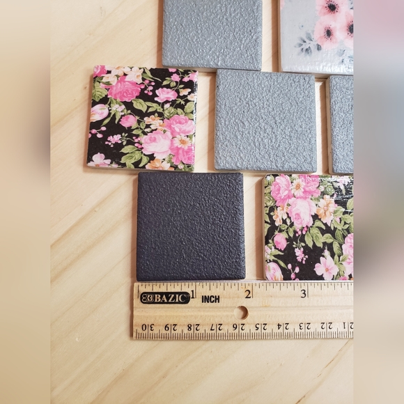 Mini Tiles Mix Styles Bundle, Mosaic, Projects Embellishments 12 Pieces - Picture 3 of 3